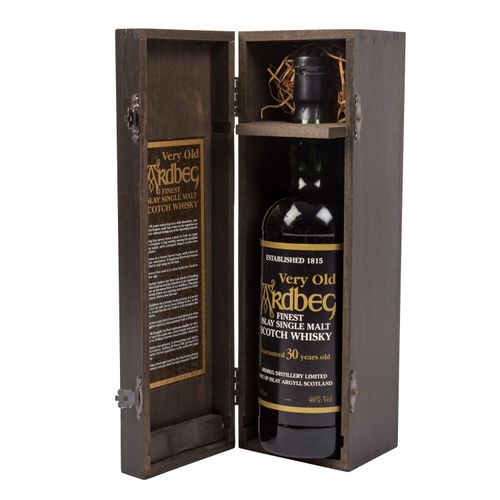 Null 'Very old' ARDBEG Single Malt Scotch Whisky, 30 ans Région : Islay, Ardbeg &hellip;