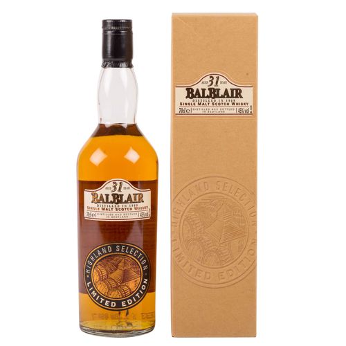 Null BALBLAIR Single Malt Scotch Whisky, 31 years, limited edition 'HIGHLAND SEL&hellip;