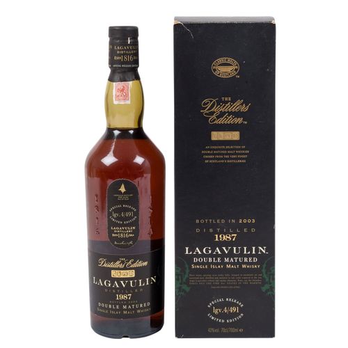 Null LAGAVULIN Single Malt Scotch Whisky, 1987 Region: Islay, Lagavulin Distille&hellip;