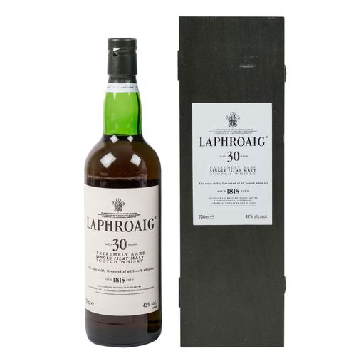 Null LAPHROAIG Single Malt Scotch Whisky, 30 ans Région : Islay, Laphroaig Disti&hellip;