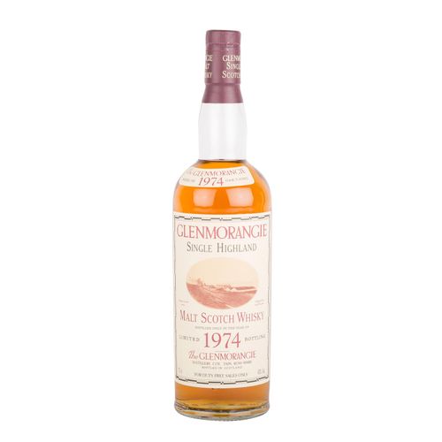 Null GLENMORANGIE单一麦芽苏格兰威士忌，1974年地区：高地，Distillerie Coy, Tain, Ross-Shire, 43% vo&hellip;