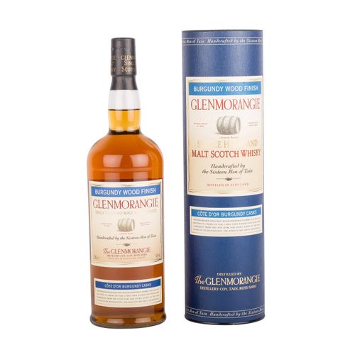 Null GLENMORANGIE单一麦芽苏格兰威士忌 "勃艮第木纹 "地区：高地，Distillerie Coy，Tain，Ross-Shire，43%vol&hellip;