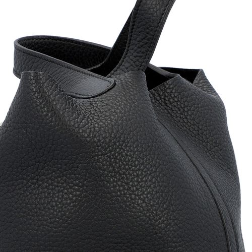 Null HERMÈS bucket bag "SAC PICOTIN LOCK 18". Coll. 2012. Taurillon Clemence lea&hellip;