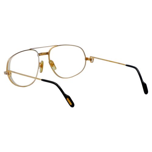Null CARTIER VINTAGE glasses frame "120". Gold colored frame. Lenses with diopte&hellip;