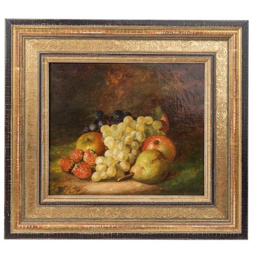 Null TOPHAM, FRANCIS WILLIAM (1808-1877), "Still Life with Fruits" 布面油画，背面有标签和一个&hellip;