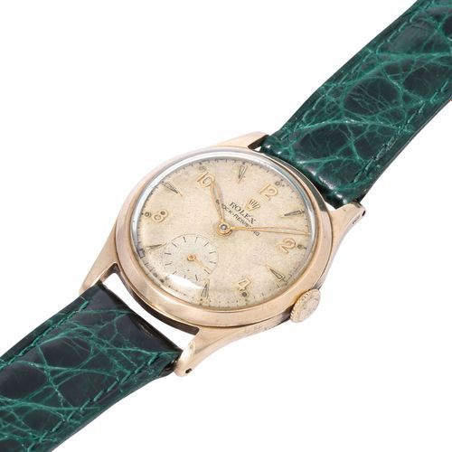 Null ROLEX vintage men's wrist watch ca.1940-1950 9K yellow gold. Manual winding&hellip;