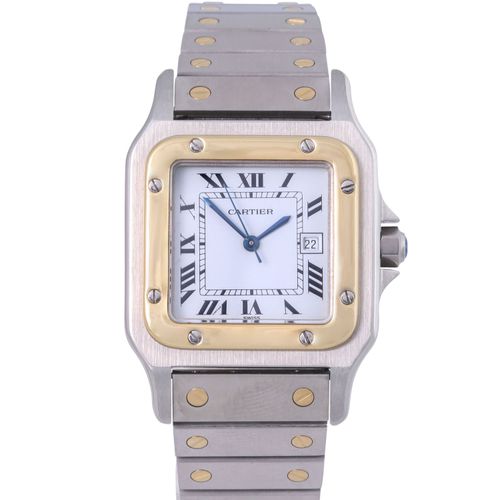 Null CARTIER Santos Galbée Ref. 2961 reloj de pulsera de caballero de 1989 acero&hellip;
