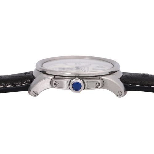 Null CARTIER Calibre de Cartier, ref. 3389, orologio da polso in acciaio inossid&hellip;