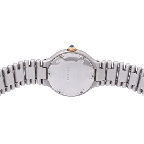 Null CARTIER Must de Cartier Ref. 1340 ladies wristwatch stainless steel gold pl&hellip;