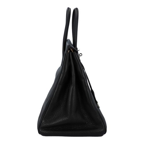 Null Bolso HERMÈS "BIRKIN BAG 40". Modelo clásico en piel Togo de color negro co&hellip;