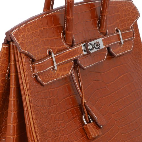 Null Bolso HERMÈS "BIRKIN BAG 35 CROC POROSUS MATT". Piel de cocodrilo Porosus e&hellip;