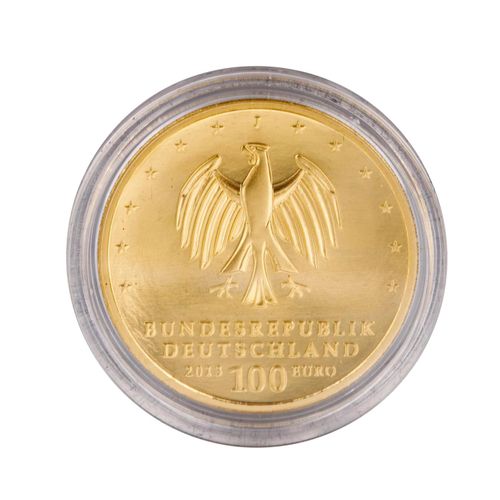 Null FRG/GOLD - 100 Euro GOLD fine, UNESCO: Garden Kingdom Dessau-Wörlitz 2013-J&hellip;