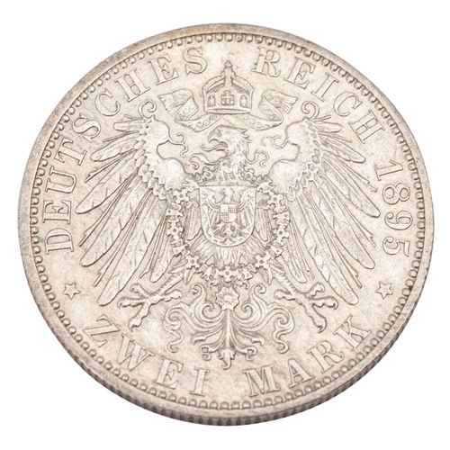 Null German Empire / Saxony, Coburg, Gotha - 2 Mark 1901, Duke Alfred, J.145, vz&hellip;