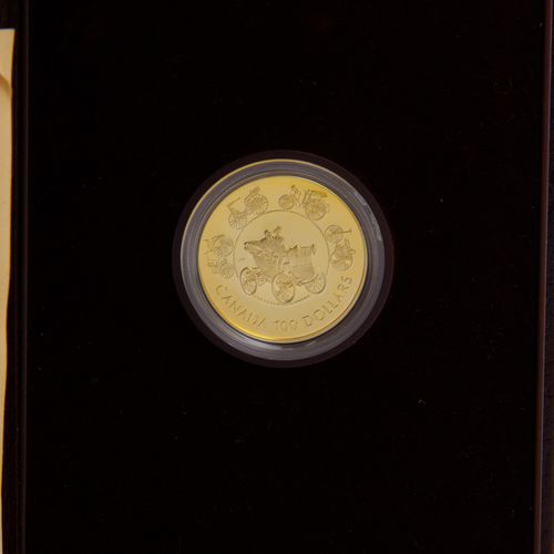 Null Canada/GOLD - 100 Dollars commemorative coin "Evolution of the Automobile" &hellip;