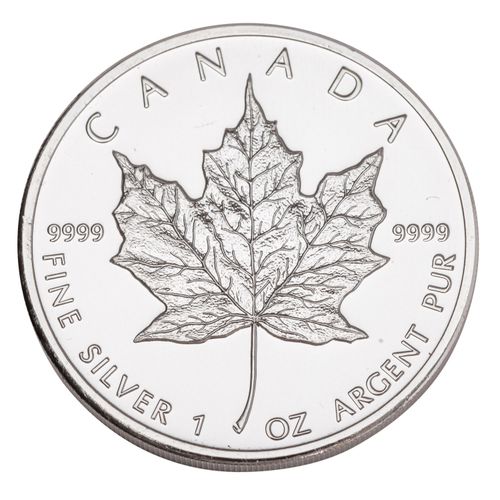 Null 25 x Kanada/SILBER - 5 Dollars 2008, Maple Leaf, je 1 Unze Ag fein. Erhalt &hellip;