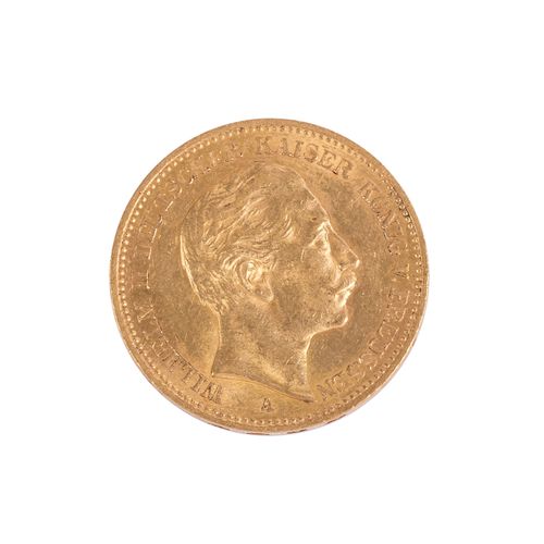 Null Preussen/GOLD - 6 x 20 Mark Wilhelm II. 1896/95/99 und 1901/02, vz-ss, Krat&hellip;