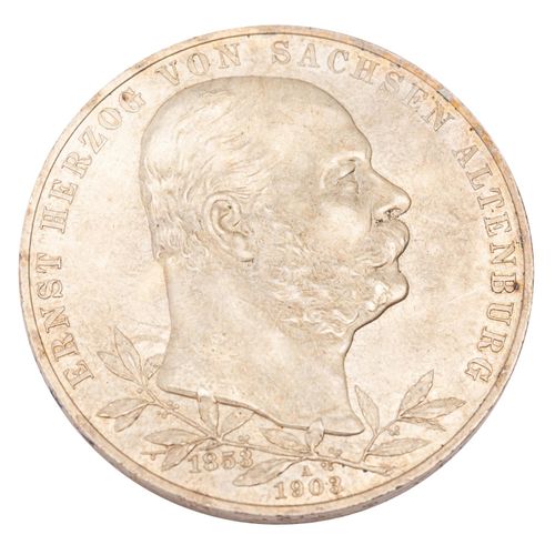 Null Empire allemand / Saxe Altenburg - 5 Mark 1903, Herzog Ernst von Altenburg,&hellip;