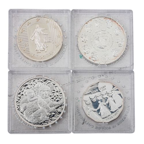 Null Kleines Silber-Investment mit 12 Münzen, ca. 311 g, aus der Sammlung 'Fabul&hellip;