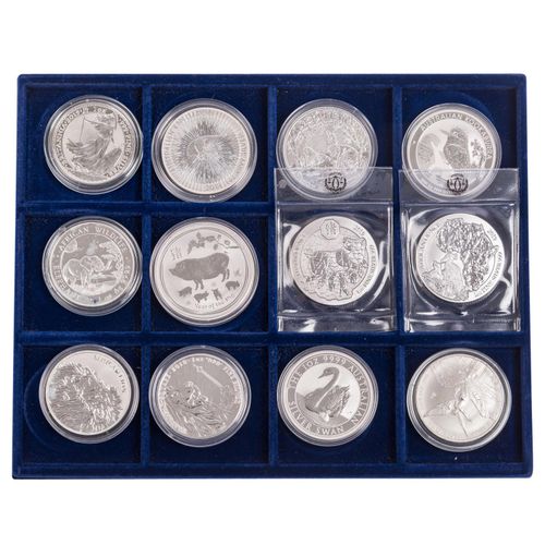 Null SILVER COINS - aluminum case with 70 pieces of 1 oz. Each fine, round dance&hellip;