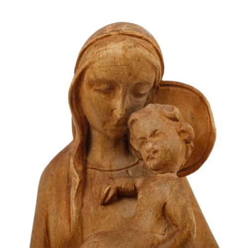 Null IMAGINER/IN prima metà del XX secolo, 'Madonna con Bambino', legno di tigli&hellip;