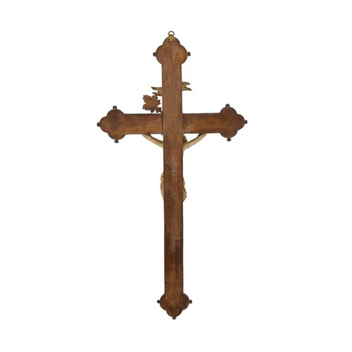 Null BILDSCHNITZER 19. Jh., Kruzifix, Ende 19. Jh., Corpus Christi: Holz, vollpl&hellip;