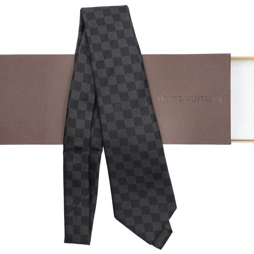 LOUIS VUITTON Krawatte DAMIER CLASSIQUE. Akt. NP.: 200…