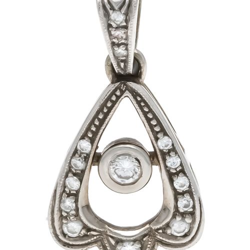 Null Brilliant pendant GG/WG 585/000 with 15 brilliant-cut diamonds, total 0.24 &hellip;