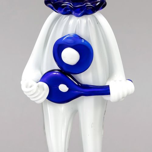 Null Standing clown, Murano, 2nd half of the 20th century, clear and coloured gl&hellip;
