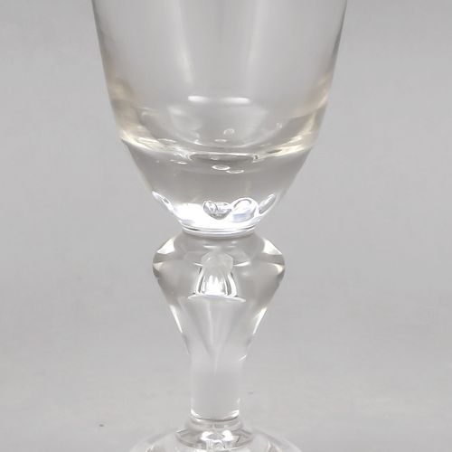 Null Goblet glass, beginning of the 19th century, round vaulted stand, baluster &hellip;