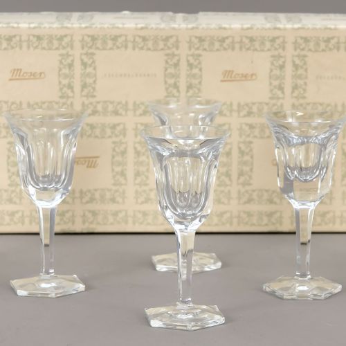 Null Six liqueur glasses, 2nd half of the 20th century, Moser, model Adele Melik&hellip;