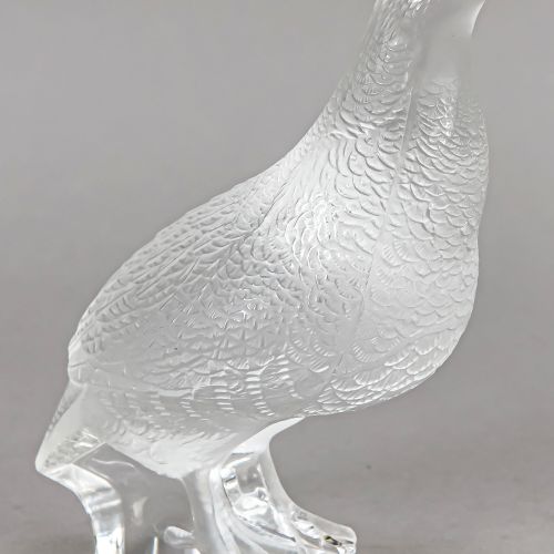 Dove, France, 2nd half of the 20th century, Lalique, clear mainly frosted glass,&hellip;