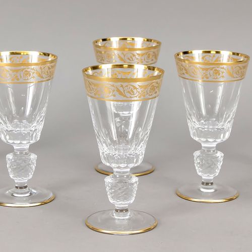 Null Six wine glasses, 2nd half of the 20th century, Theresienthal (?), round bo&hellip;
