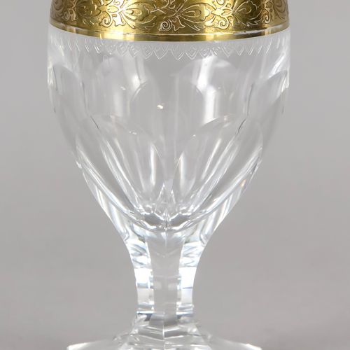 Null Wine glass, 2nd half of the 20th century, Moser (?), hexagonal foot, angula&hellip;