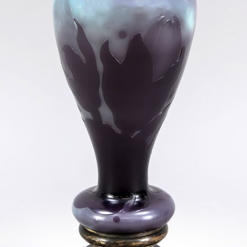 Null Rare ornamental vase, France, c. 1900, Emile Gallé, Nancy, broad round stan&hellip;