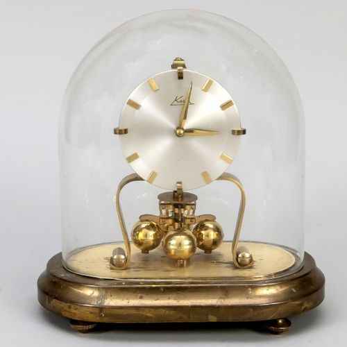 Null Koma pendulum clock, 2nd half of the 20th century, base with residual gildi&hellip;