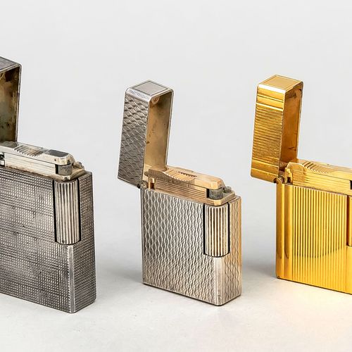 Null 3 Dupont lighters, France (Paris), 2nd half of 20th century Different desig&hellip;