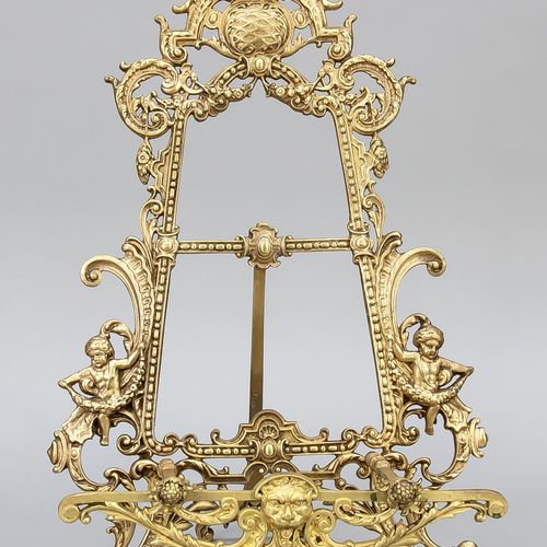 Null Table easel in Renaissance style, 19th/20th century, bronze/brass. Openwork&hellip;