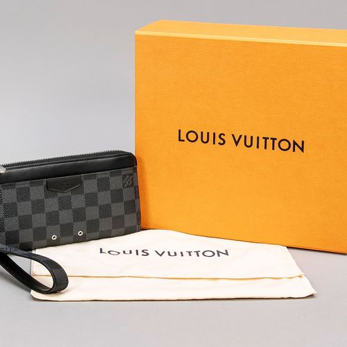 Null Louis Vuitton, Zippy Dragonne Damier Graphite Canvas Portemonnaie, grau-sch&hellip;