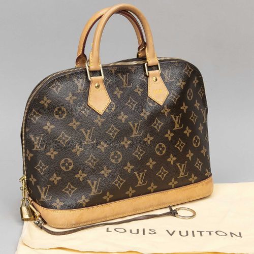 Null Louis Vuitton, sac Monogram Canvas Alma, toile de coton caoutchoutée avec l&hellip;