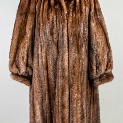 Null Manteau de vison pour femme, sans nom ni taille, doublure en soie.