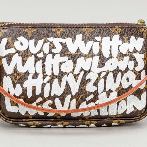 Null Louis Vuitton, Pochette Monogram Canvas Stephen Sprouse Graffiti, lona de a&hellip;