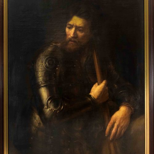 Null S.赫姆勒，卡塞尔画家和抄写员，约1920年，"穿盔甲的人"，模仿威廉-德罗斯特（1633-1659），1921年。直到1923年，卡塞尔美术馆的这幅&hellip;