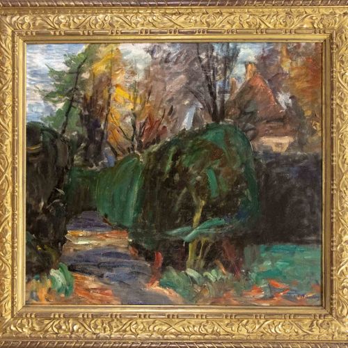 Null Wilhelm Otto (1868-1950), paysage expressif, huile sur toile, signé et daté&hellip;