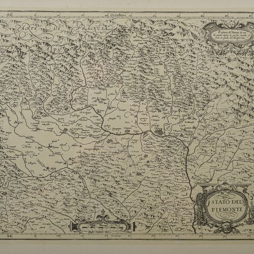 Giovanni Antonio Magini, Five ancient geographical maps of the State of Piedmont&hellip;
