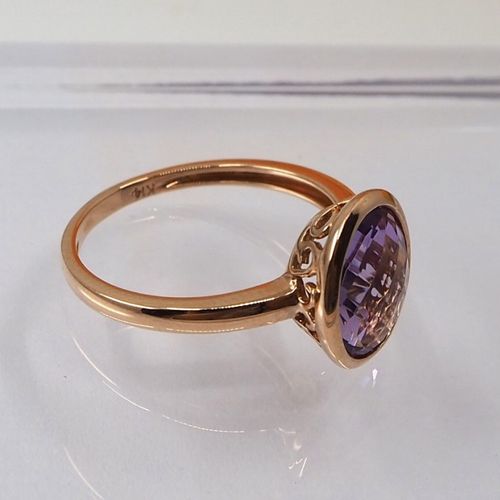 14k yellow gold ring with amethyst Color: purple - 2.40 carats - Origin: Brazil &hellip;