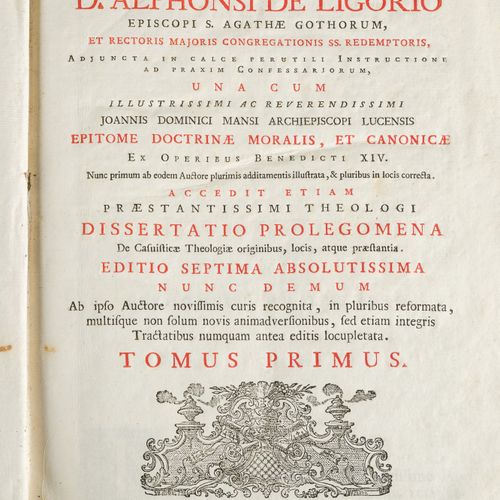 Theologia Moralis, D. Alphonsi de Ligorio Three volumes (single volume). 

Volum&hellip;