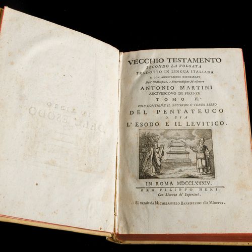 Old Testament according to the vernacular, Antonio Martini Volumes in 8 °, bound&hellip;