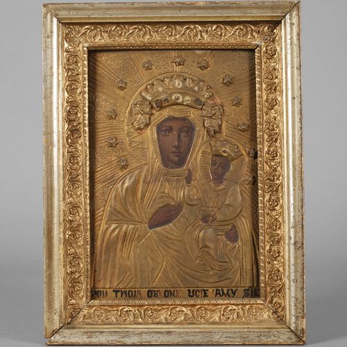 Null 
Icône Vierge noire de Czestochowa
2ème moitié du 20ème siècle, désignée en&hellip;