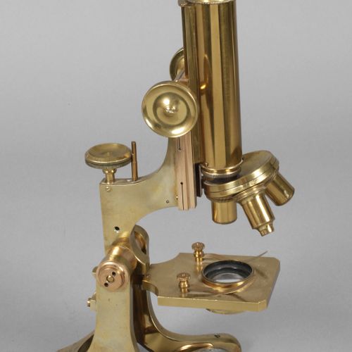 Null 
Microscope 
Early 20th c., marked C. Baker London, D. P. H. No. 1, brass c&hellip;