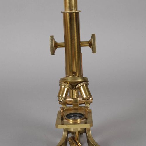 Null 
Microscope 
Early 20th c., marked C. Baker London, D. P. H. No. 1, brass c&hellip;